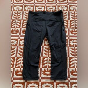 Lululemon Athletica Black Cropped Leggings